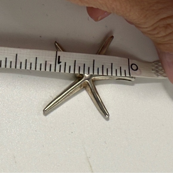 Sterling Silver Starfish Pendant .925 sterling silver coastal beach nautical - Picture 4 of 4